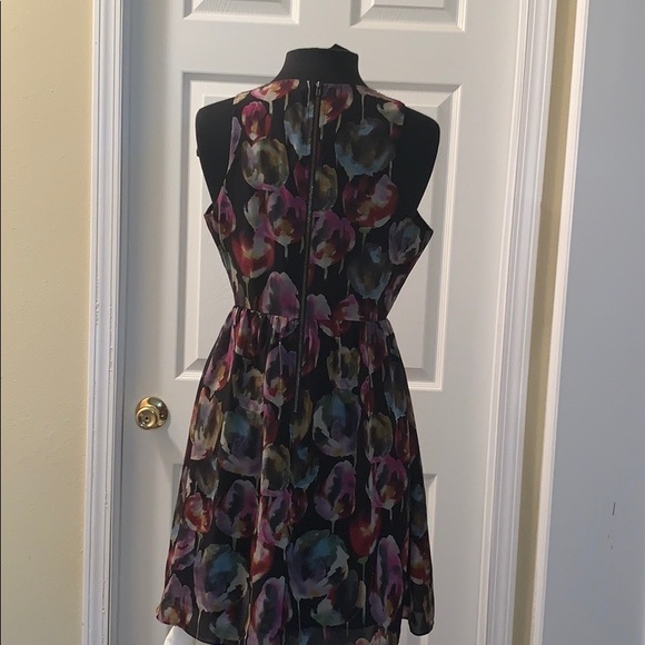 MM Couture sz L burgundy/blk sleeveless dress - Picture 2 of 4